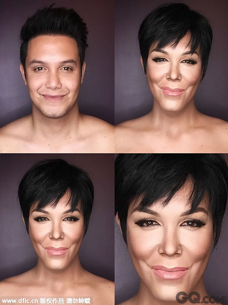 近日，菲律宾某男生用神奇的化妆术秒变名人，宛若换脸的化妆术令人啧啧称奇，更令人惊异的是这样的化妆技巧似乎连性别都可以模糊。