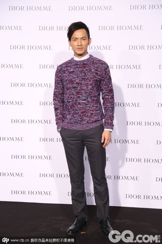 广州，Dior迪奥男装（DIOR HOMME）2015年冬季成衣广州发布秀明星红毯， 钟汉良。