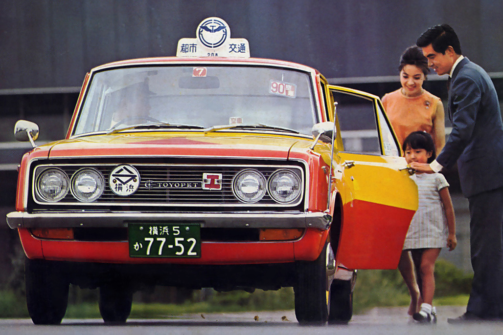 1967年，日本的第一款出租车Toyopet Corona Taxi
