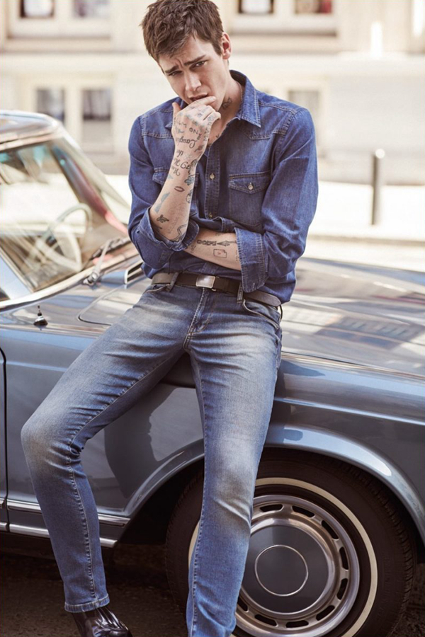 Koton Jeans本季携手Cole Mohr 与 Antonina Petkovic推出最新广告大片。牛仔是今年春夏的流行宠儿，牛仔裤搭配牛仔衬衣的全套牛仔很时尚，简约白T恤搭配牛仔裤，也很有温暖男友的感觉。