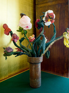 “黄金屋”里的软花雕塑由Peter Blake的前妻Jann Haworth用布艺和拉链制成。