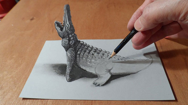 3d手绘立体铅笔画