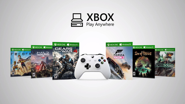 NO.5 Xbox Play Anywhere
作为今年微软最好的游戏产品，Xbox Play Anywhere很不错，而且它是一款跨平台、跨设备共享游戏项目。只要是经过Xbox Play Anywhere认证的游戏，玩家就可以在Windows10和Xbox One任意一个平台进行享受。
