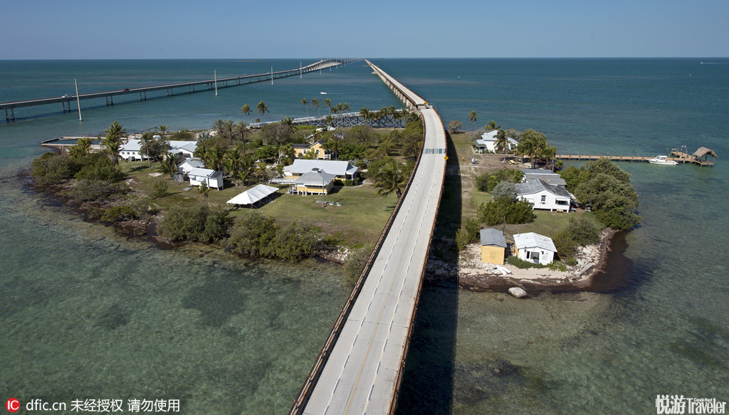 美国佛罗里达七里桥在佛罗里达群岛，是串连群岛众多岛屿的US1跨海高速公路中的42座桥梁中最长的一座，长...
