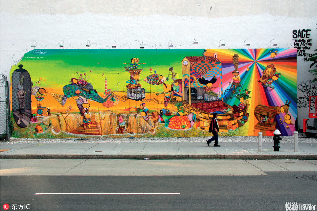 探访纽约街头涂鸦艺术 免费的室外博物馆