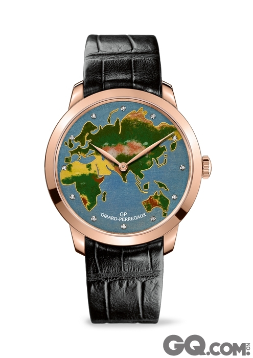 掐丝珐琅技术的典范之作
——GP芝柏表1966系列“地图”限量腕表/“世界”限量腕表。这两款腕表的表盘堪称掐丝珐琅工艺的典范之作，高级制表传统的经典主题——世界地图得以华丽呈现。纤细金线精准地勾勒出欧洲、非洲、美洲、亚洲和澳洲图案，多彩珐琅点缀其中，引领佩戴者奔向梦想的全新疆域。

 

这三款GP芝柏表1966系列限量版腕表采用1966系列的雅致圆形表壳，搭载GP03300机芯。机芯上丰富细腻的润饰细节可透过水晶玻璃表背一览无余。