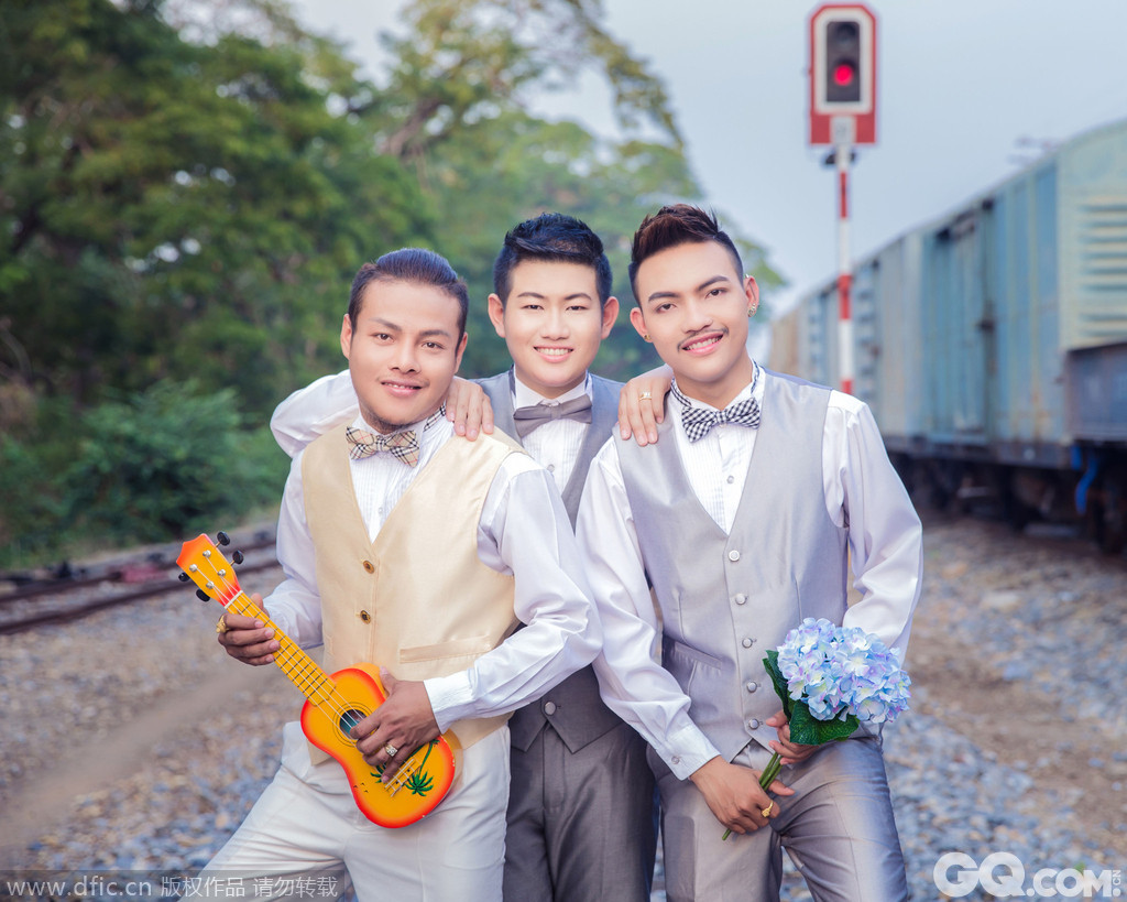 泰国三名男同性恋举行婚礼成全球首例 _话题_GQ男士网