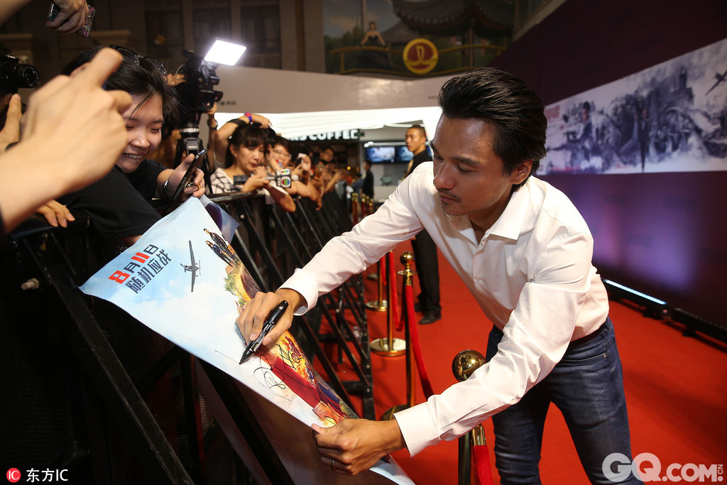 2017年8月8日，北京，《侠盗联盟》举行首映红毯。 
