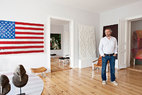 墙上的美国国旗作品来自Goran Tomcic。