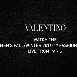 Valentino2016巴黎秋冬男装秀直播