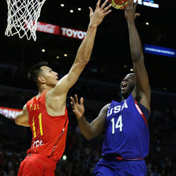 2016中国男篮里约奥运热身赛 美国男篮主场取胜