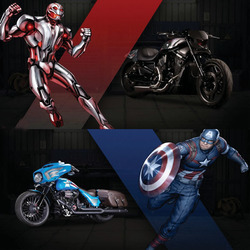 美队诞生75周年 漫威联手哈雷打造超级英雄摩托