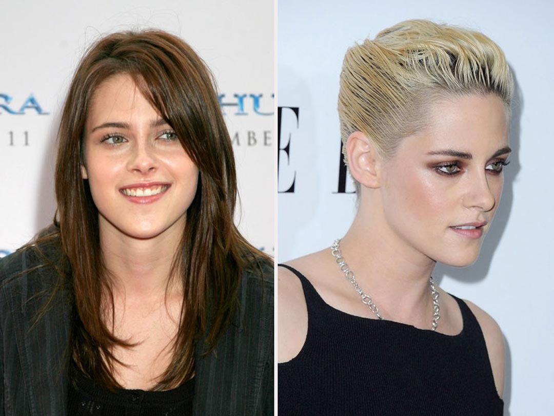 kristen stewart这几年简直可以说是帅气短发代言人了,这种两侧刷硬