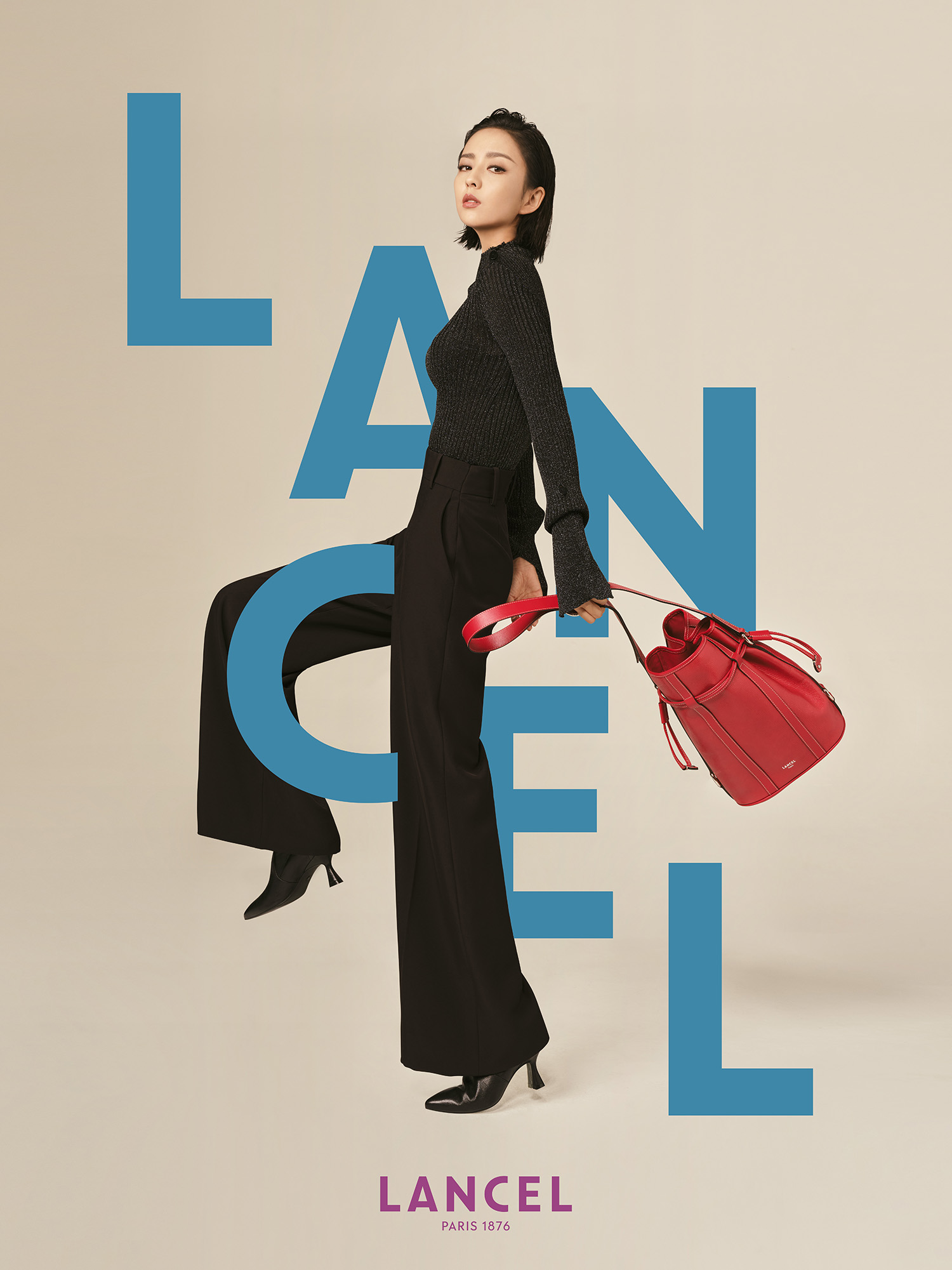 佟丽娅演绎lancel 2020秋冬系列广告大片-elsa系列佟丽娅演绎lancel