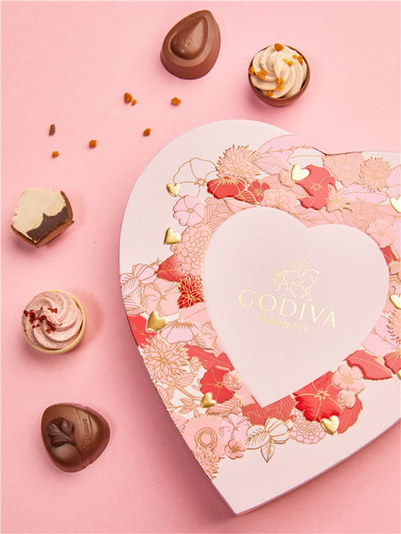 godiva歌帝梵2019情人节限定纸杯蛋糕形巧克力系列